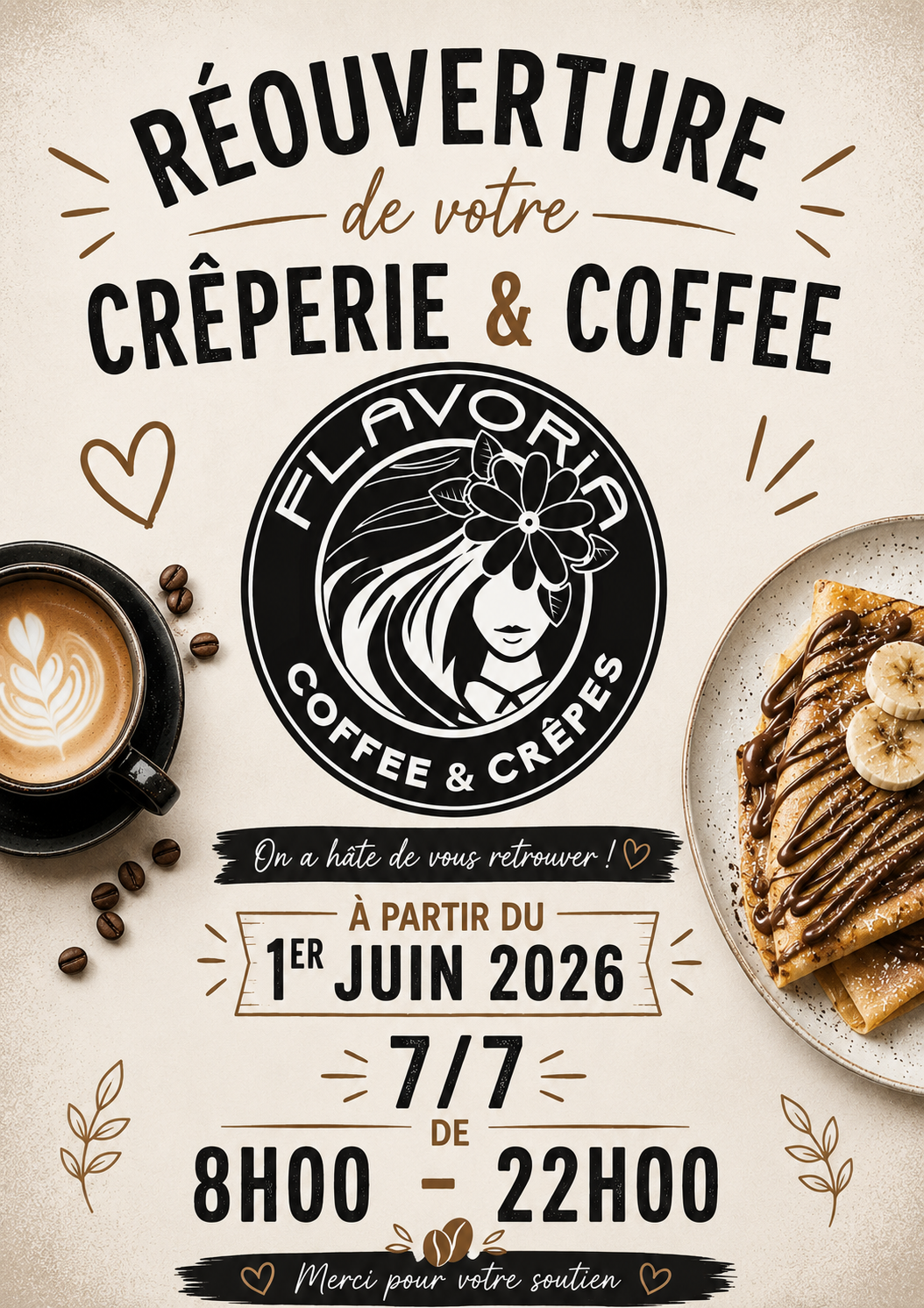 Ouverture prochaine du restaurant